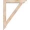 Ekena Millwork Traditional Traditional Smooth Bracket w/ Offset Brace, Douglas Fir, 5 1/2"W x 30"D x 38"H BKT0604X30X38TRA01SDF - alternate 3